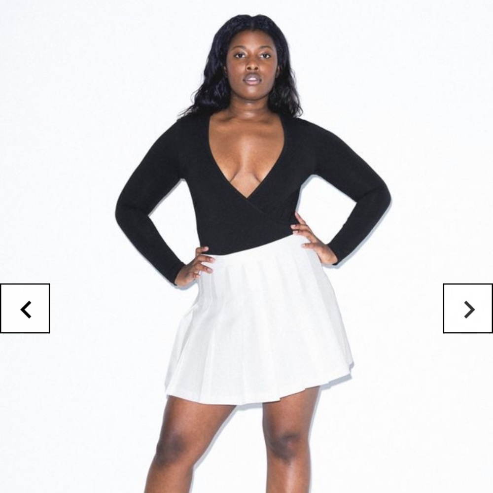 NEW‼️American apparel Cotton Cross V Bodysuit
